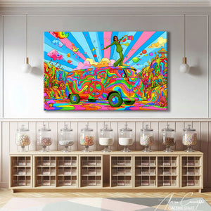 Affiche Hippie Moderne