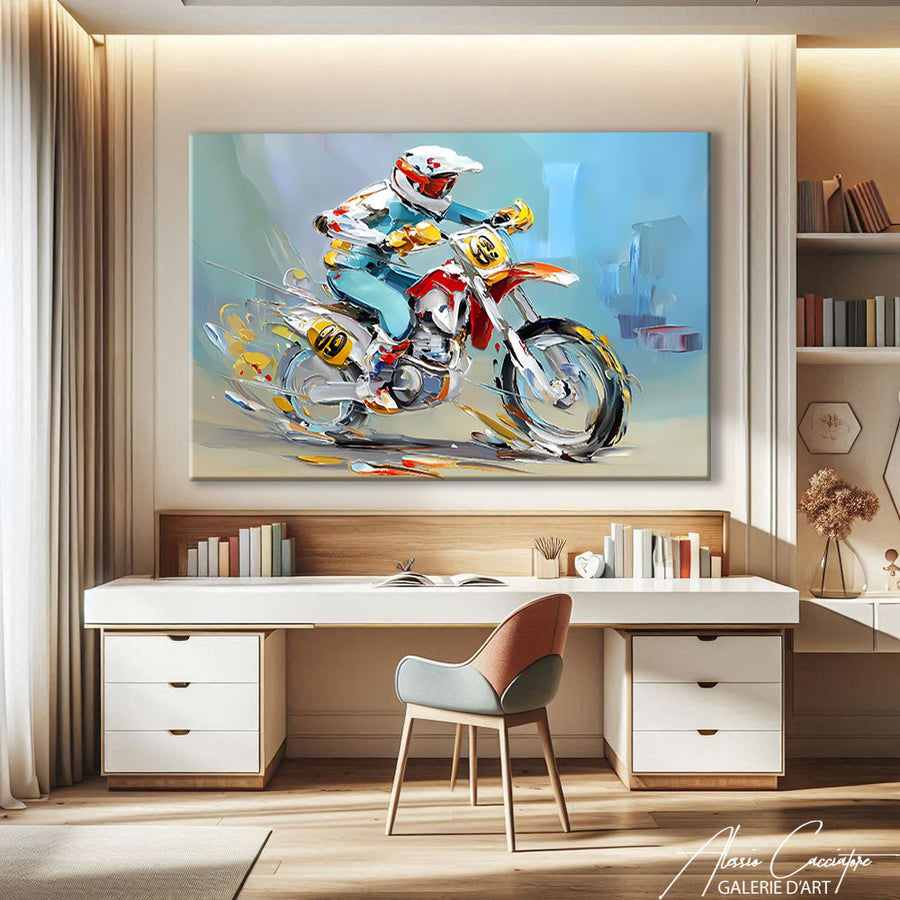 TABLEAU MOTO SPORTIVE – mise en situation