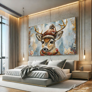 tableau Cerf abstrait