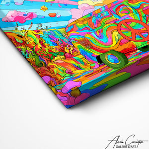 Art Mural Hippie Moderne