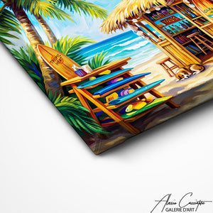 Art Mural Peinture Surf
