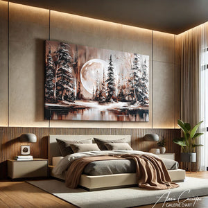 TABLEAU FORET HIVER AlessioCacciatore