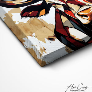 Art Mural Abstraite Taureau