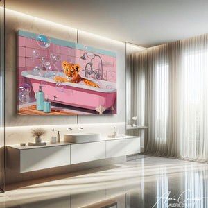 tableau salle de bain peinture