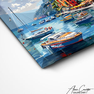 TABLEAU BORD DE MER ABSTRAIT Alessio Cacciatore