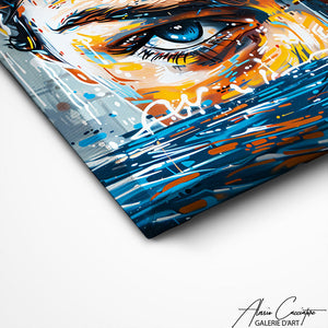 TABLEAU TRIPTYQUE BLEU Alessio Cacciatore