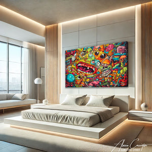 tableau graffiti street art