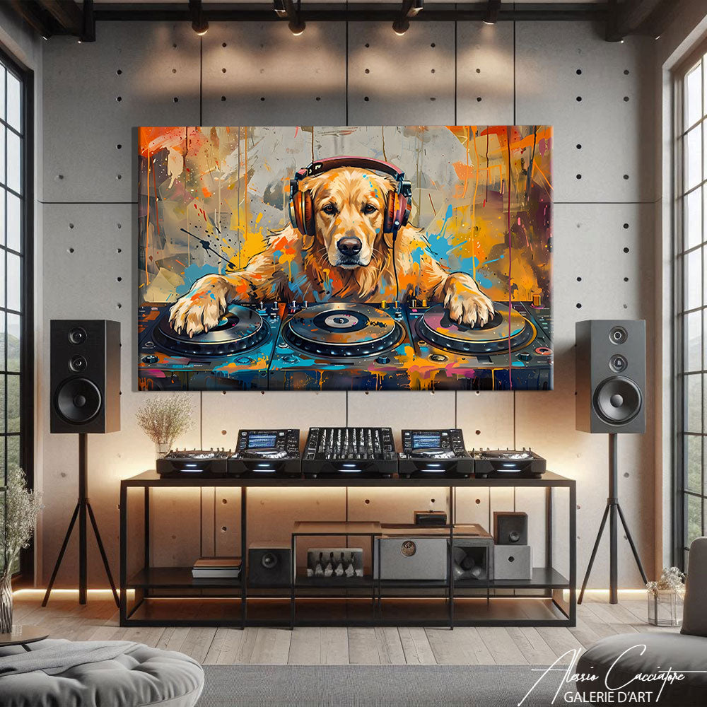 Affiche Chien Musique