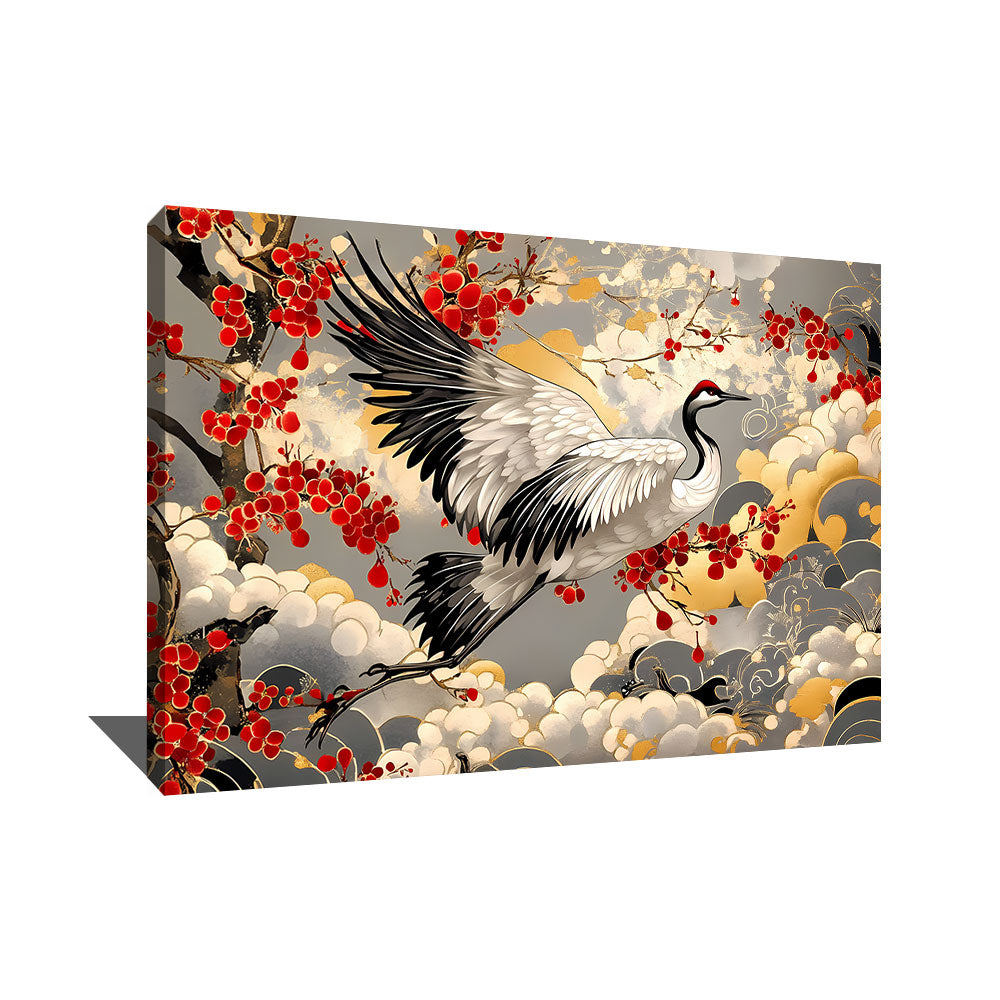TABLEAU OISEAU JAPONAIS