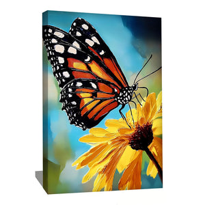 Tableau Papillon Fleur