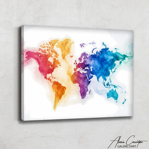 Tableau Carte du Monde Design