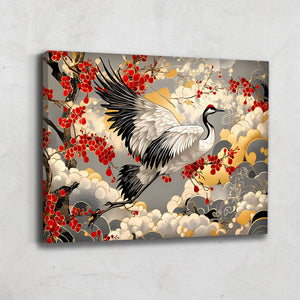 TABLEAU OISEAU JAPONAIS