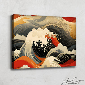 tableau de vague japonais