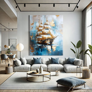 Tableau de Bateau à Voile