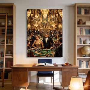 Affiche Casino Art Deco