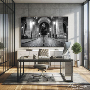 TABLEAU SALON NOIR ET BLANC