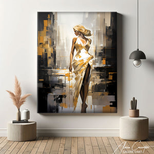 tableau femme peinture