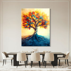 Peinture arbre moderne