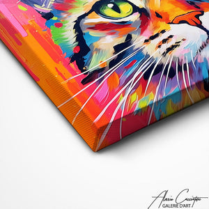 TABLEAU POP ART CHAT Alessio Cacciatore