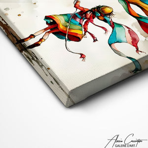 TABLEAU CERF VOLANT COLORÉ AlessioCacciatore