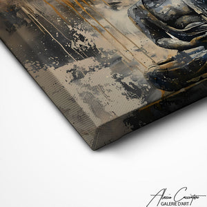 TABLEAU BOUDDHA NOIR Alessio Cacciatore