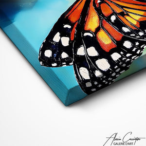 TABLEAU PAPILLON FLEUR AlessioCacciatore