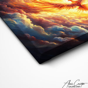 TABLEAU OISEAU DE FEU Alessio Cacciatore
