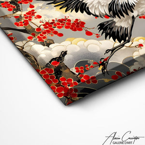 TABLEAU OISEAU JAPONAIS Alessio Cacciatore