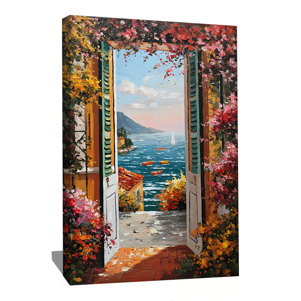 TABLEAU PAYSAGE FENÊTRE OUVERTE