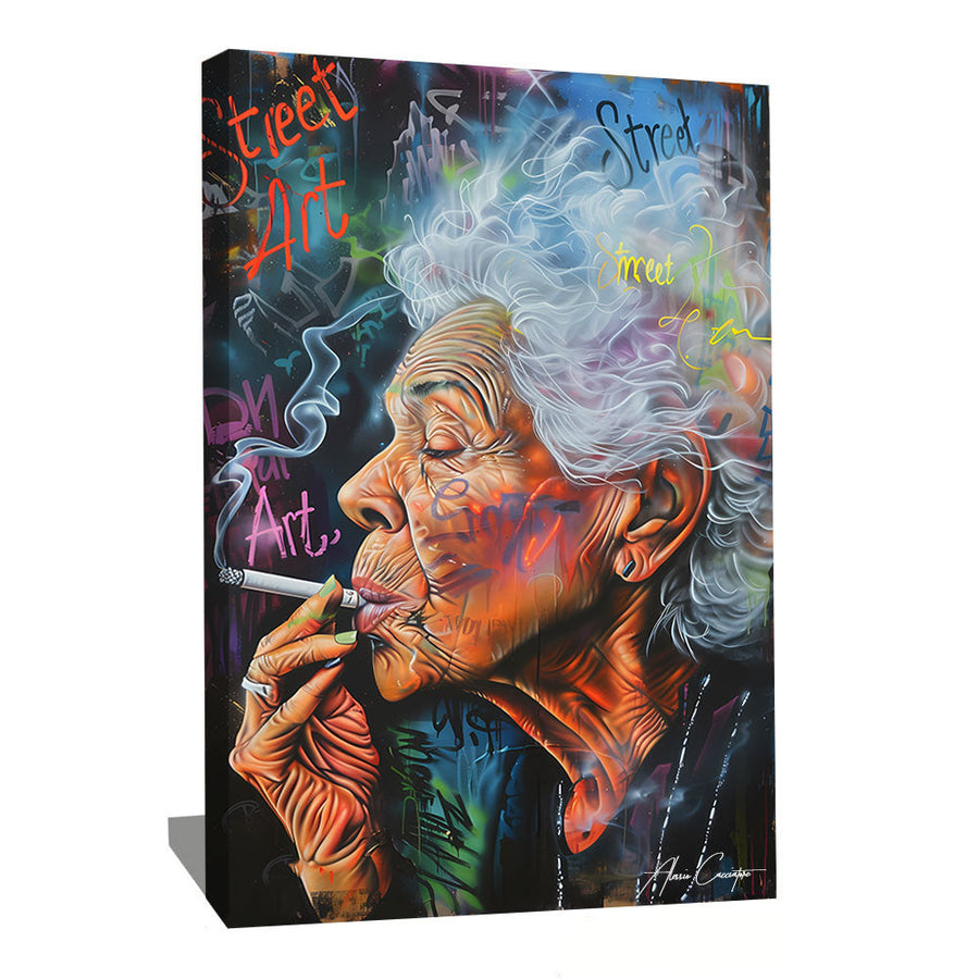 TABLEAU STREET ART CIGARETTE Alessio Cacciatore