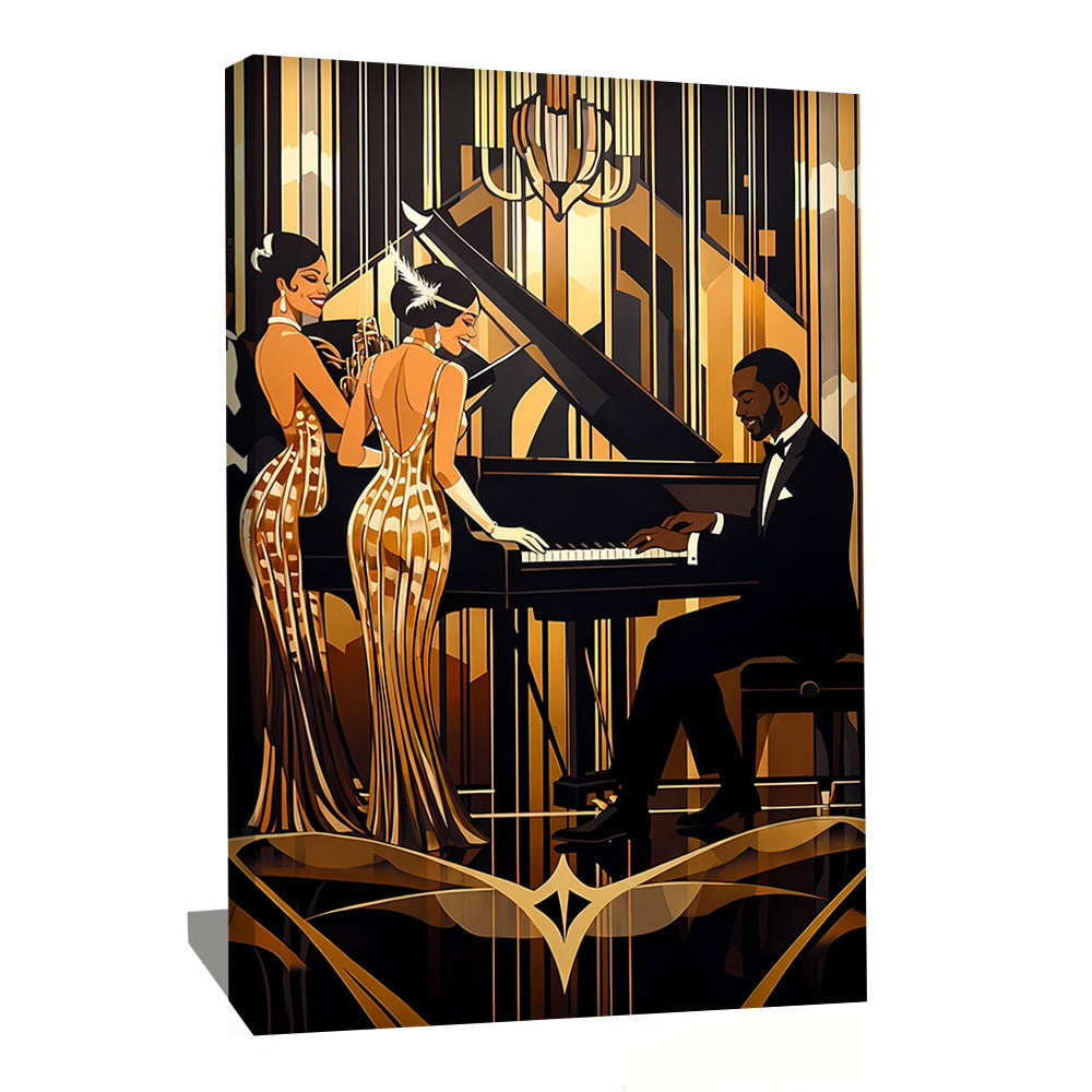 Peinture Pianiste Jazz