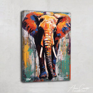 tableau deco elephant