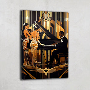 Peinture Pianiste Jazz