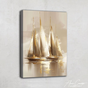Tableau Huile Bateaux