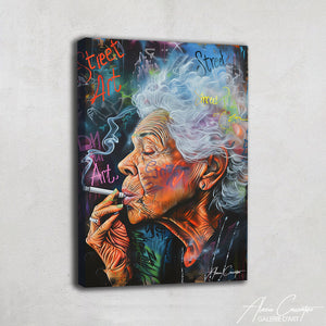 TABLEAU STREET ART CIGARETTE Alessio Cacciatore