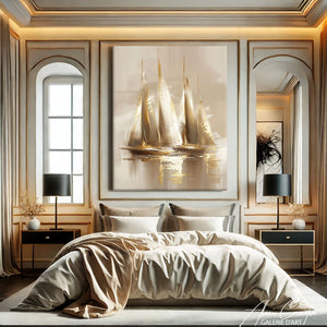 Tableau de Bateau à Voile