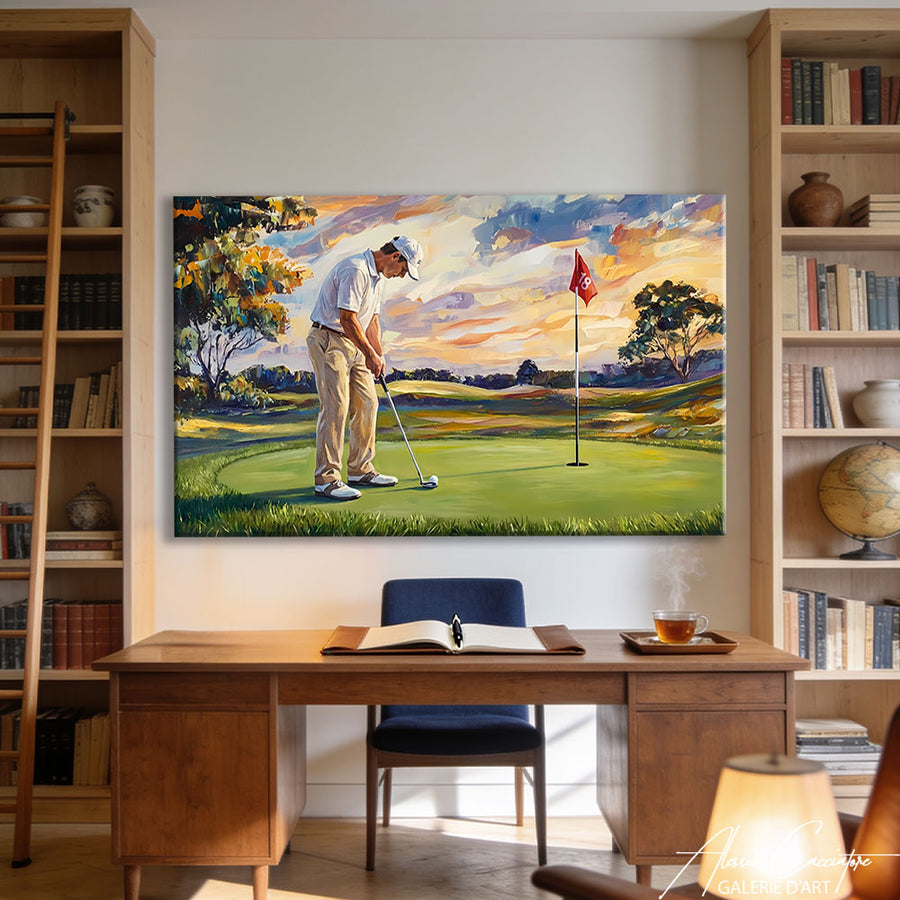 Affiche Golfeur – mise en situation