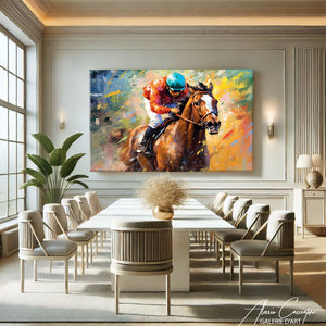 tableau cheval moderne