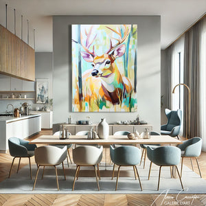 Toile tête de cerf