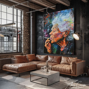 TABLEAU STREET ART CIGARETTE Alessio Cacciatore