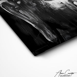 TABLEAU NOIR ET BLANC BOUDDHA Alessio Cacciatore