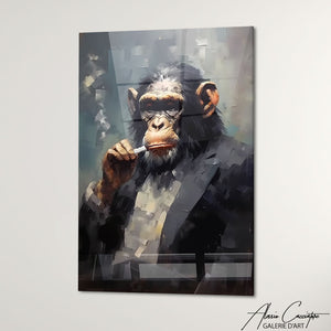 TABLEAU SINGE CIGARE Alessio Cacciatore