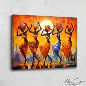 Tableau De Danseuse Africaine