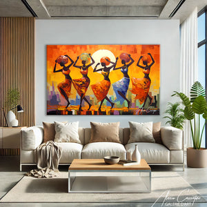 Tableau De Danseuse Africaine