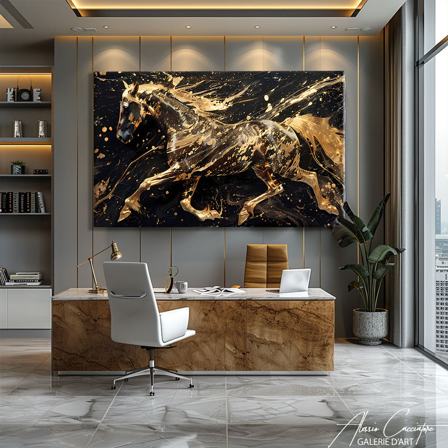 cheval tableau peinture – mise en situation