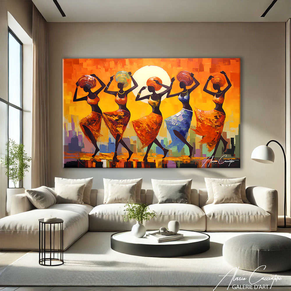 tableau danseuse africaine