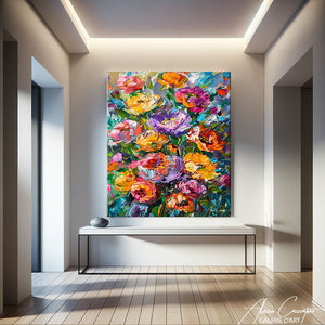 tableau bouquet de fleurs