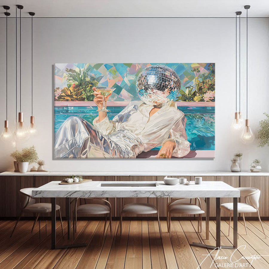 TABLEAU VINTAGE SALON – mise en situation