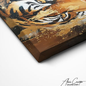 TABLEAU TIGRE DORÉ AlessioCacciatore