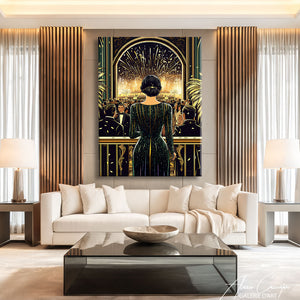 Peinture Art Deco Original